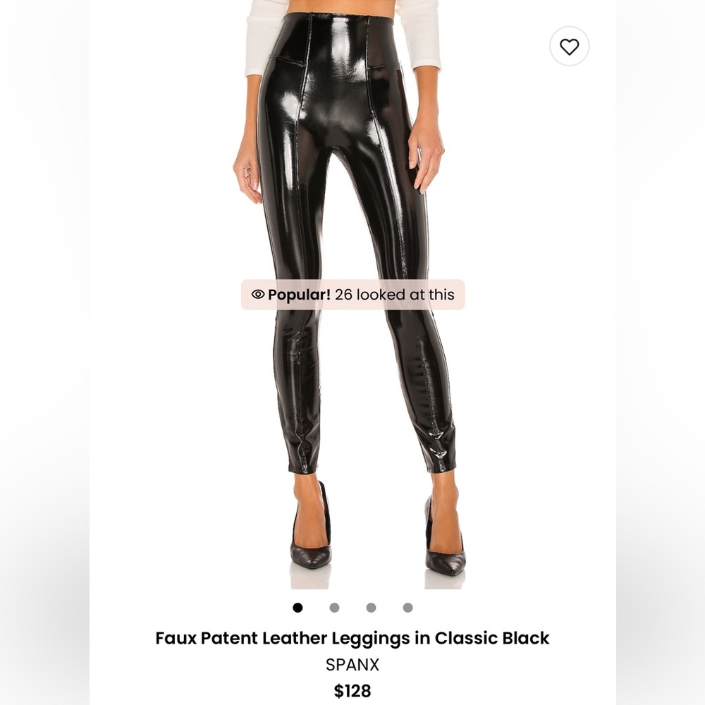 SPANX Faux patent leather leggings